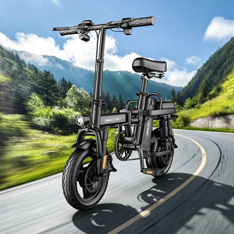 14" Folding Commuter eBike – 500W Motor, Removable Battery, Dual Disc Brake, Up to 19.9 MPH