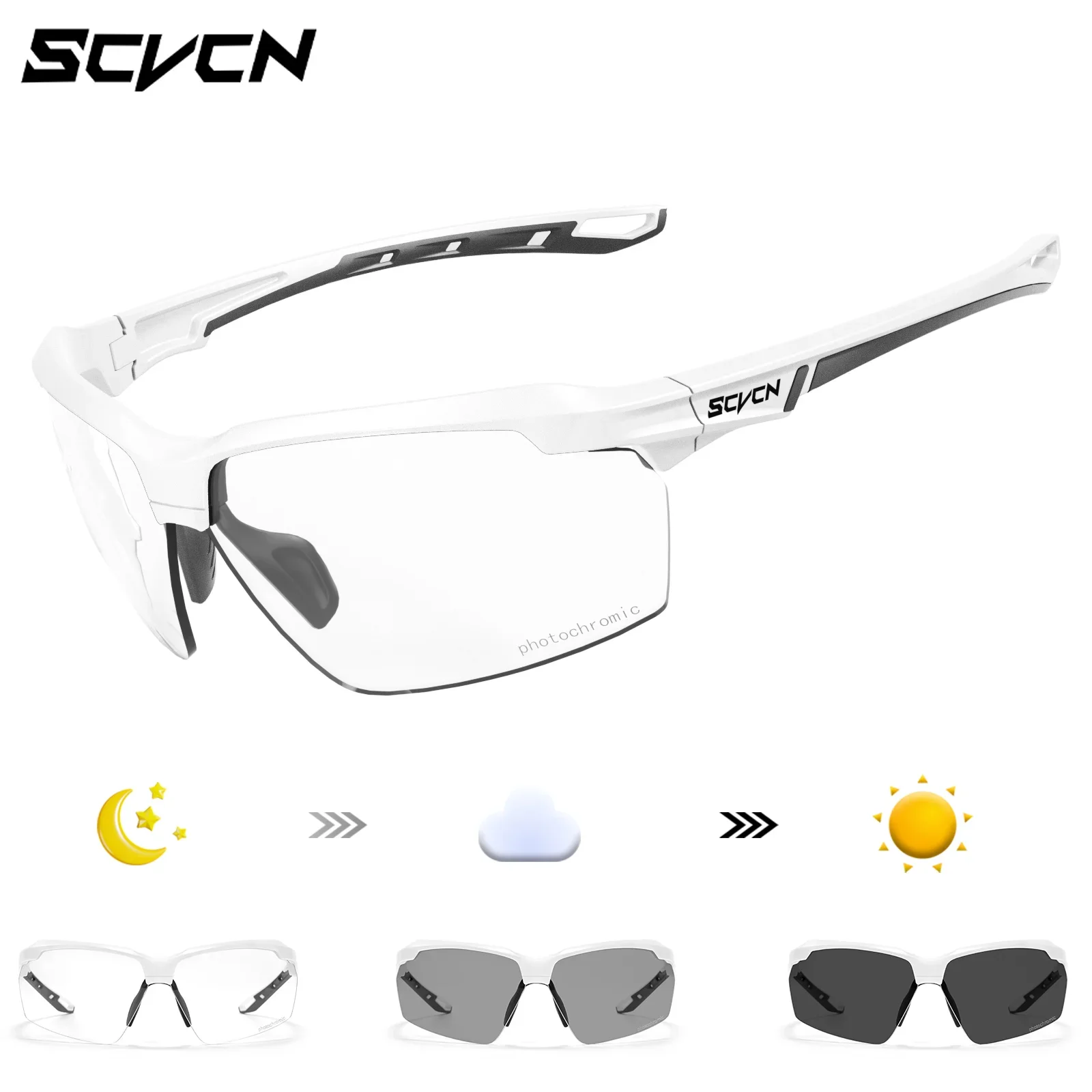 SCVCN Tactical Shooting Glasses – Photochromic Polarized Shockproof Goggles for Hunting, Airsoft &amp; Outdoor Sport