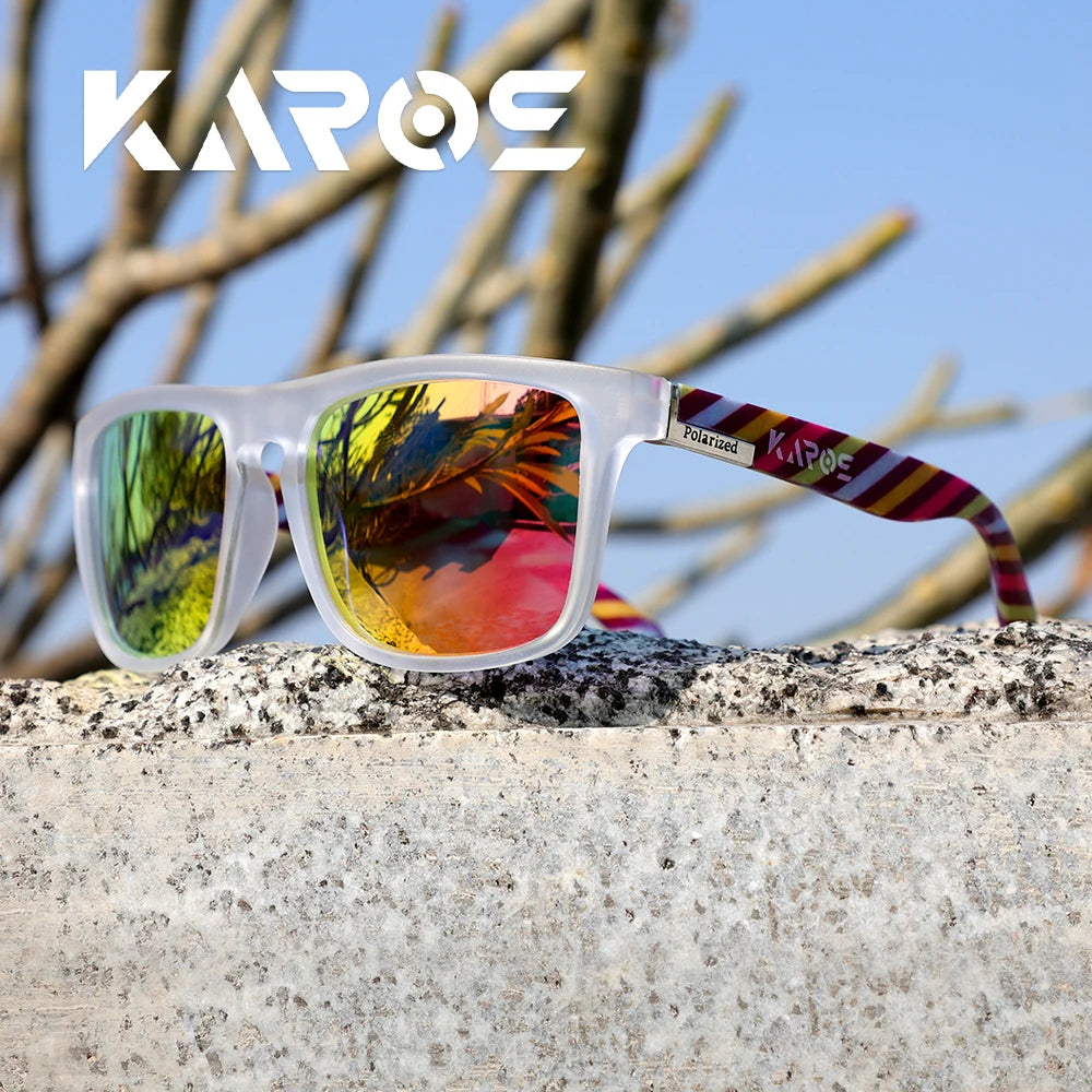 KAROS YZ2024 Polarized Square Sunglasses – UV400 Unisex, Outdoor Sport