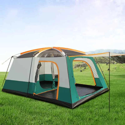 2-Bedroom Family Camping Tent – 5 to 8 Person Double Layer Cabin Tent, Rainproof
