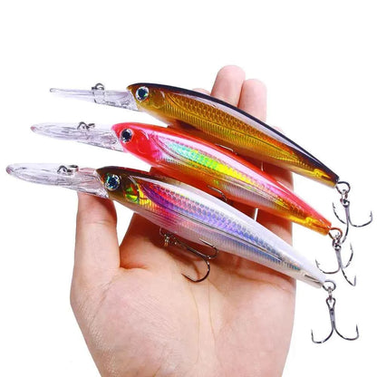 170mm 30g Minnow Fishing Lure – Hard Bait Wobbler for Bass, Pike &amp; Saltwater Trolling