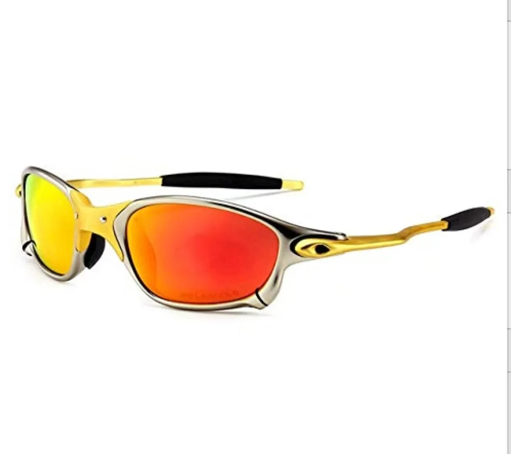 Metal Frame Polarized Sport Sunglasses – UV Protection, Windproof, Unisex