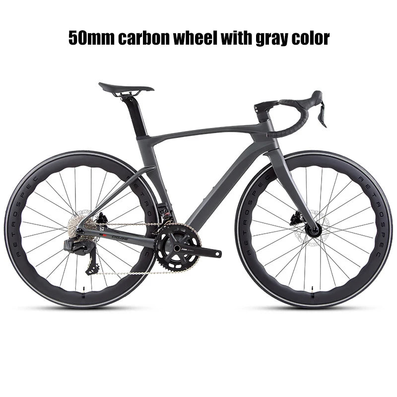 Twitter Full Carbon Road Bike Wireless Electronic Shifting WheelTop EDS TX 2X12 Speed Hydraulic Disc Brake Adult Men&