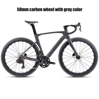 Twitter Full Carbon Road Bike Wireless Electronic Shifting WheelTop EDS TX 2X12 Speed Hydraulic Disc Brake Adult Men&