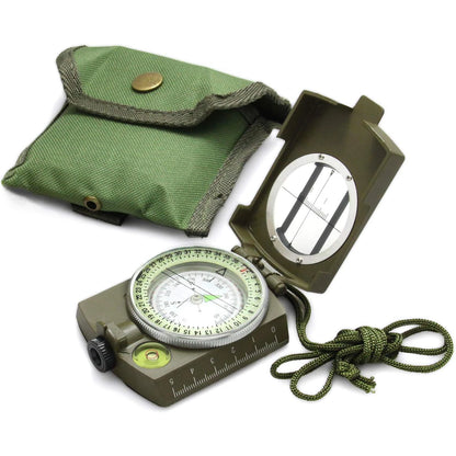 Metal Tactical Sighting Compass – Luminous, Waterproof &amp; Shockproof for Hiking, Hunting &amp; Survival