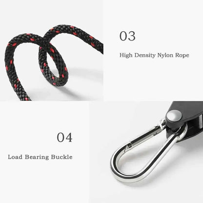 Camping Tent Adjustable Rope Fastener Fixed Buckle Pulley Tensioner Ratchet Hangers Lights Lifting Camping Awning Wind Rope