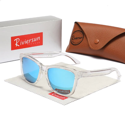 RIVIERSUN Classic Polarized Sunglasses – UV400 Unisex Retro Square Eyewear