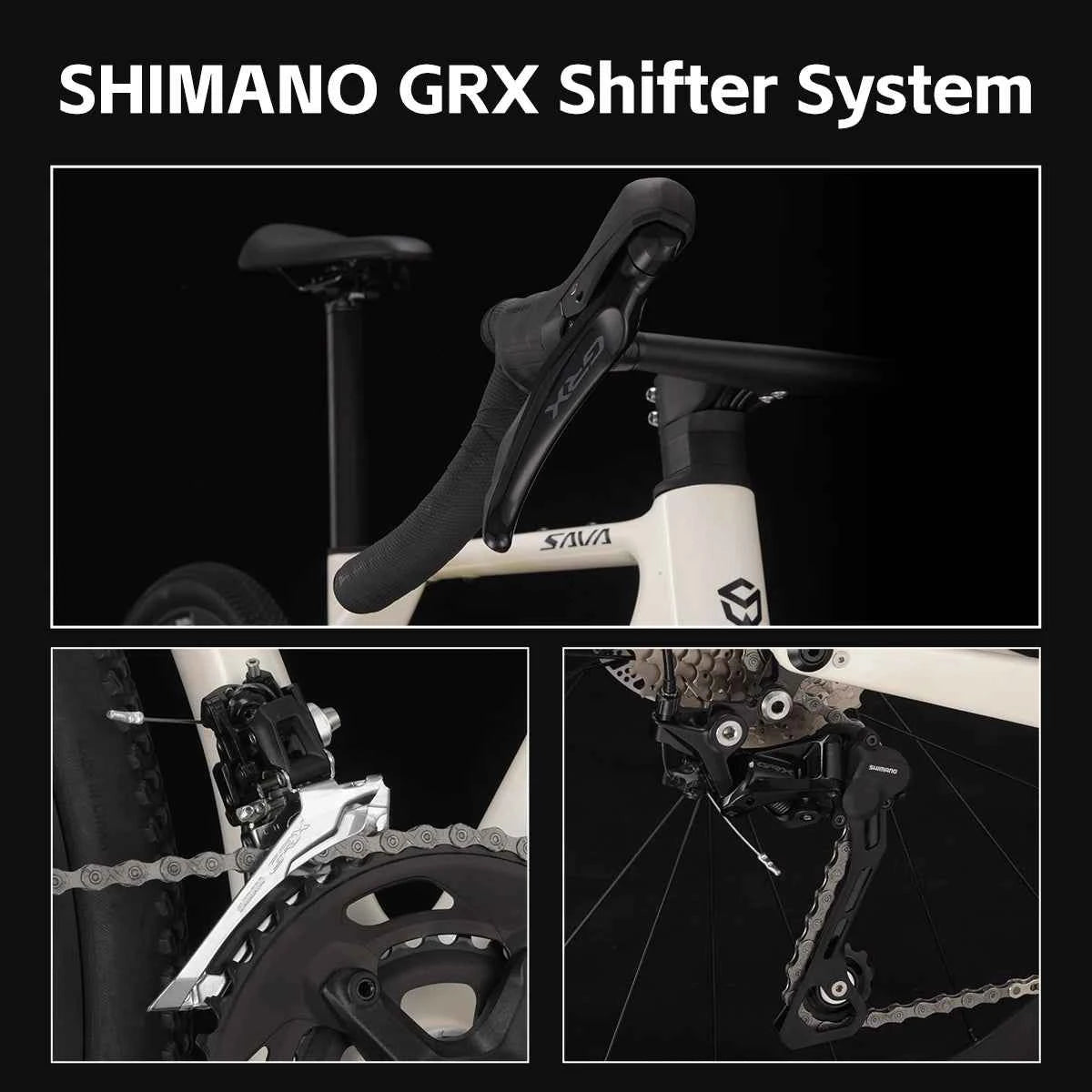 SAVA New R21 Gelaro S6/S4 Gravel Bike, All-Terrain Off-Road Bike, SAVA New R21 and GRX 12/GRX 20Speed Gearset Bicycle