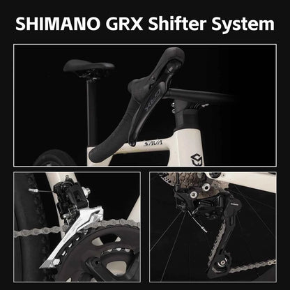 SAVA New R21 Gelaro S6/S4 Gravel Bike, All-Terrain Off-Road Bike, SAVA New R21 and GRX 12/GRX 20Speed Gearset Bicycle
