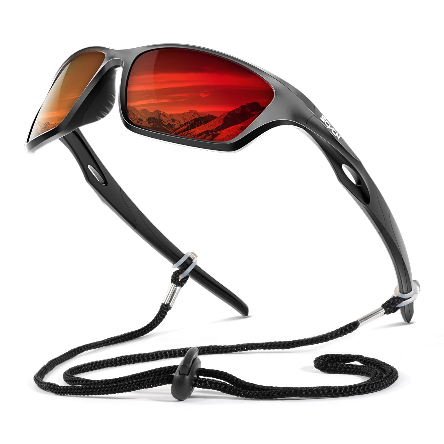 SCVCN Polarized Fishing Sunglasses Sports Sunglasses for Men and Women Men and Women Mountain Bicycle Riding Goggle Bike UV400