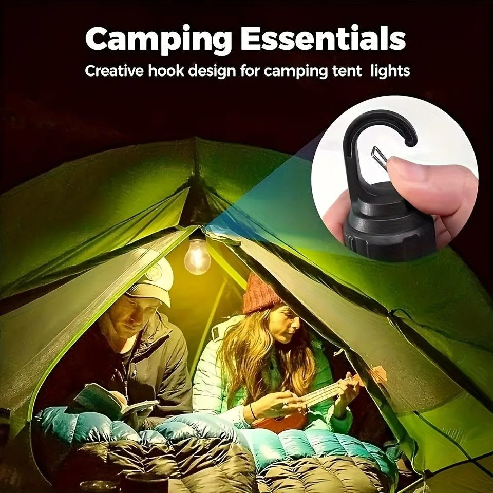 Solar Camping Light: Type-C, 3 Modes, Waterproof. Portable for Hiking &amp; Emergencies.