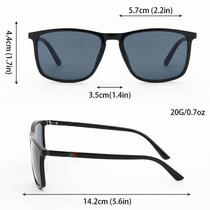 2pcs Luxury Square Vintage Polarized Cycling Sunglasses UV400 Men Women Fashion Eyewear Travel Driving Fishing Sun Glasses