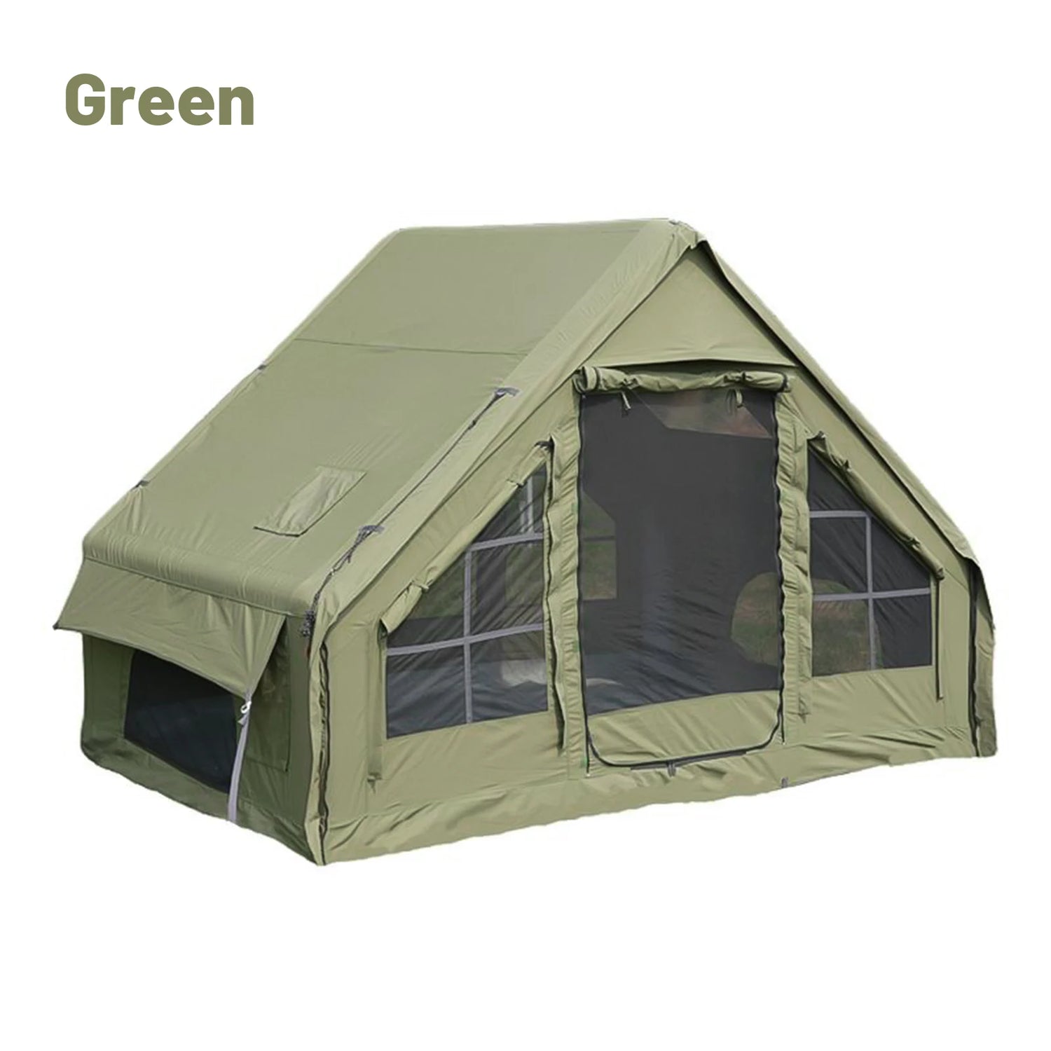 Pakicetus Inflatable Camping Tent with Stove Plug – 4 to 8 Person Luxury Family Tent