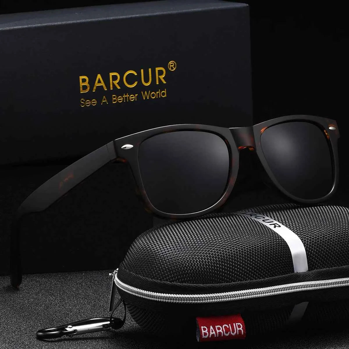 BARCUR Sports Polarized Sunglasses – UV400 Oval PC Frame for Men &amp; Women