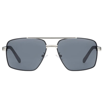 BARCUR BC8035 Polarized Pilot-Square Sunglasses – Stainless Steel, UV400, Unisex