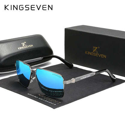 KINGSEVEN 7790 Polarized Square Sunglasses – Alloy Frame, UV400, Photochromic Options