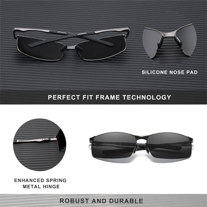KINGSEVEN Fashion Alloy Frame Sunglasses – UV400 Polarized Rectangle