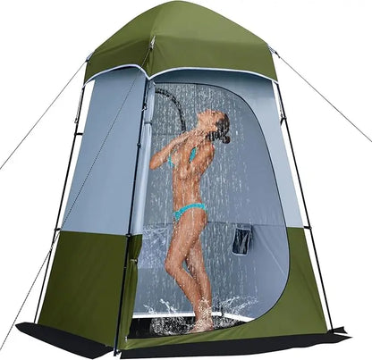 Privacy Shower &amp; Toilet Tent – 150D Oxford, Waterproof, 4-Season, 160×160×240cm