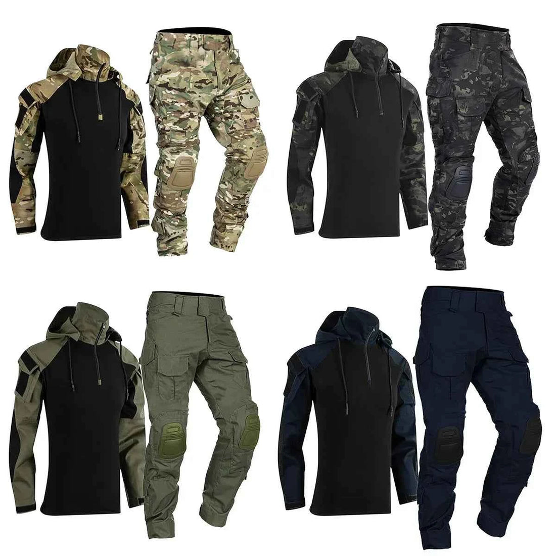 Multicam Tactical Uniform Military Camouflage Suit Combat Shirt + Pants Sets Airsoft Hunting Clothes Paintball Outdoor Sports