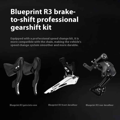 Aluminum Alloy Bent Handlebar Hidden Cable Road Bike Bicycle for Students and Teenagers