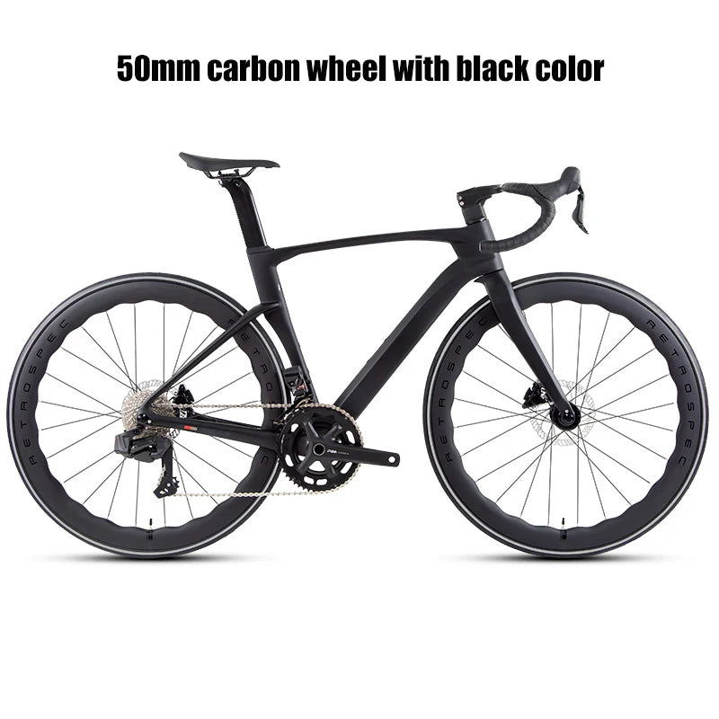 Twitter Full Carbon Road Bike Wireless Electronic Shifting WheelTop EDS TX 2X12 Speed Hydraulic Disc Brake Adult Men&