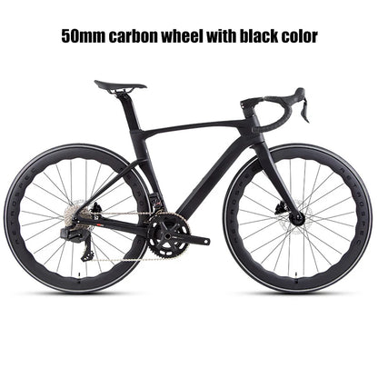 Twitter Full Carbon Road Bike Wireless Electronic Shifting WheelTop EDS TX 2X12 Speed Hydraulic Disc Brake Adult Men&