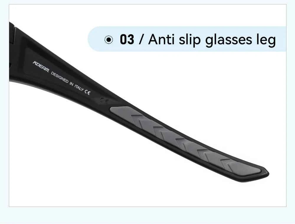 KDEAM High Quality TR90 Material Riding Sunglasses Men&