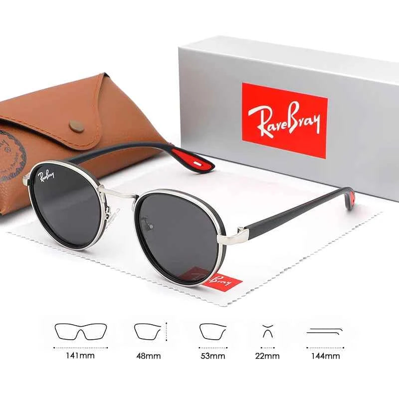 RareBray Causal Round Frame Sunglasses Fashion Men Polarized UV400 Glasses Luxury Retro Women Driving Summer Outdoor Glasses
