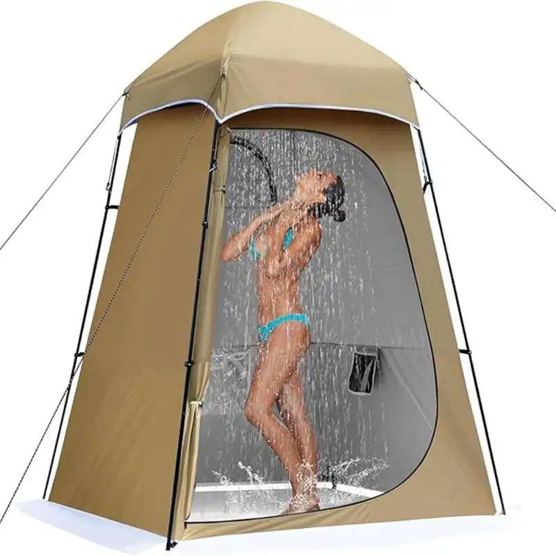 Privacy Shower &amp; Toilet Tent – 150D Oxford, Waterproof, 4-Season, 160×160×240cm