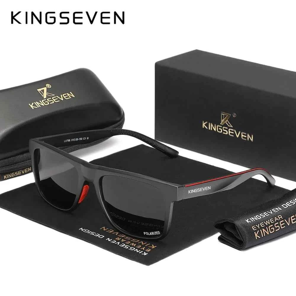 KINGSEVEN 798 Polarized Sunglasses – TAC UV400, Rectangle, Unisex