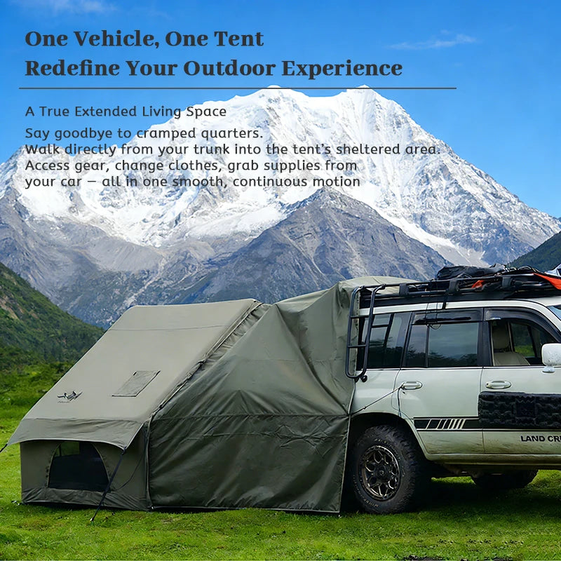 PAKICETUS Inflatable Camping Tent – 4-8 Person Portable 4-Season Waterproof Tent with Windows
