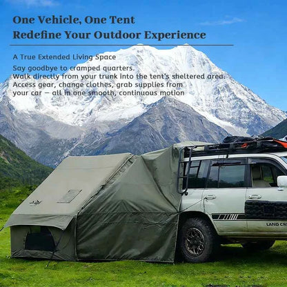PAKICETUS Inflatable Camping Tent 4-8 People with Windows Portable Water-Resistant Camping Tent