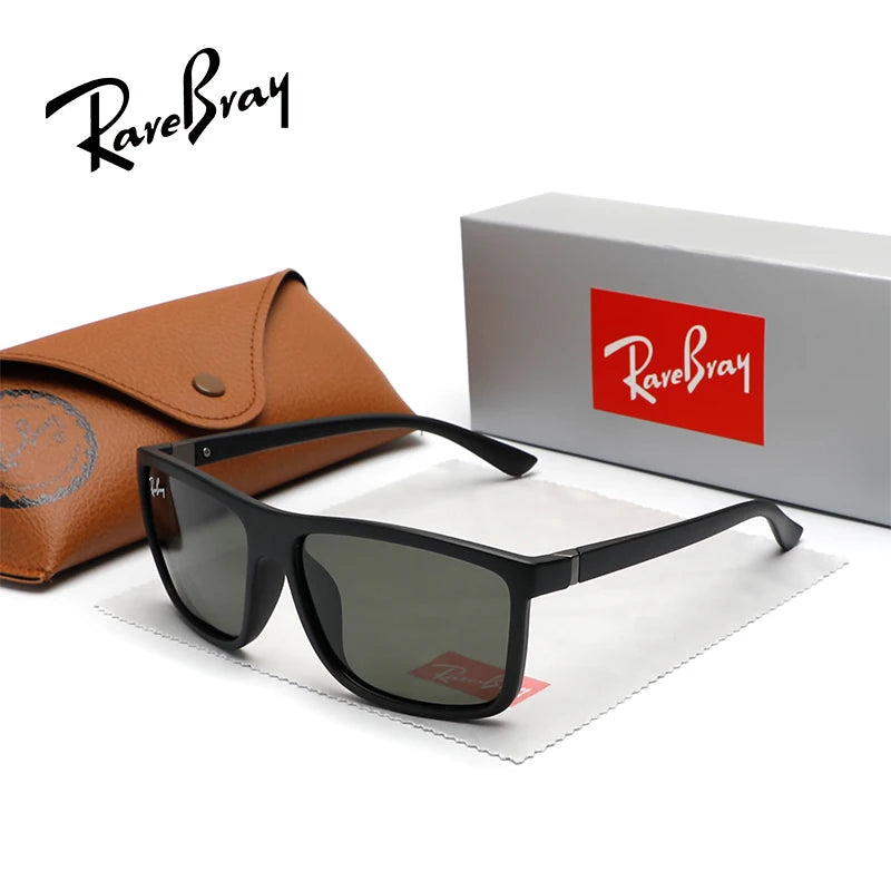 RareBray Polarized Sunglasses – Large Square Frame, UV400, Unisex