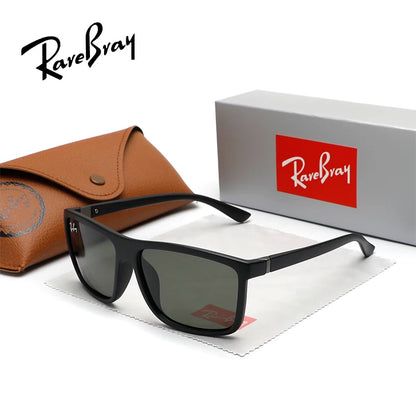 RareBray Polarized Sunglasses – Large Square Frame, UV400, Unisex
