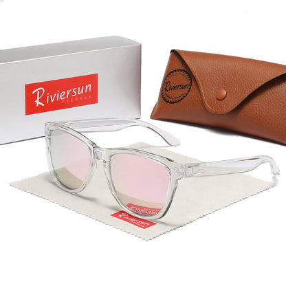 RIVIERSUN Classic Polarized Sunglasses – UV400 Unisex Retro Square Eyewear