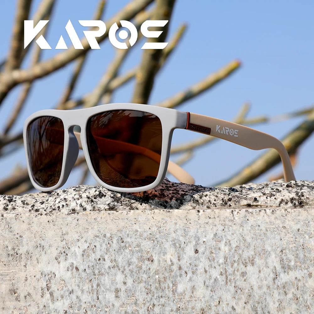 KAROS YZ2024 Polarized Square Sunglasses – UV400 Unisex, Outdoor Sport