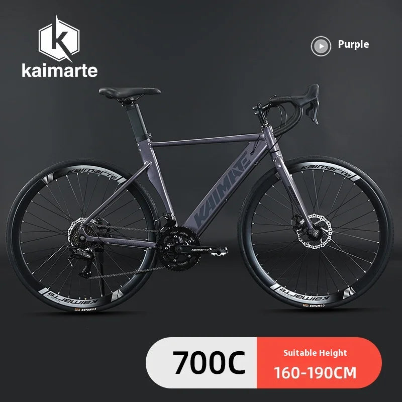 Aluminum Alloy Bent Handlebar Hidden Cable Road Bike Bicycle for Students and Teenagers