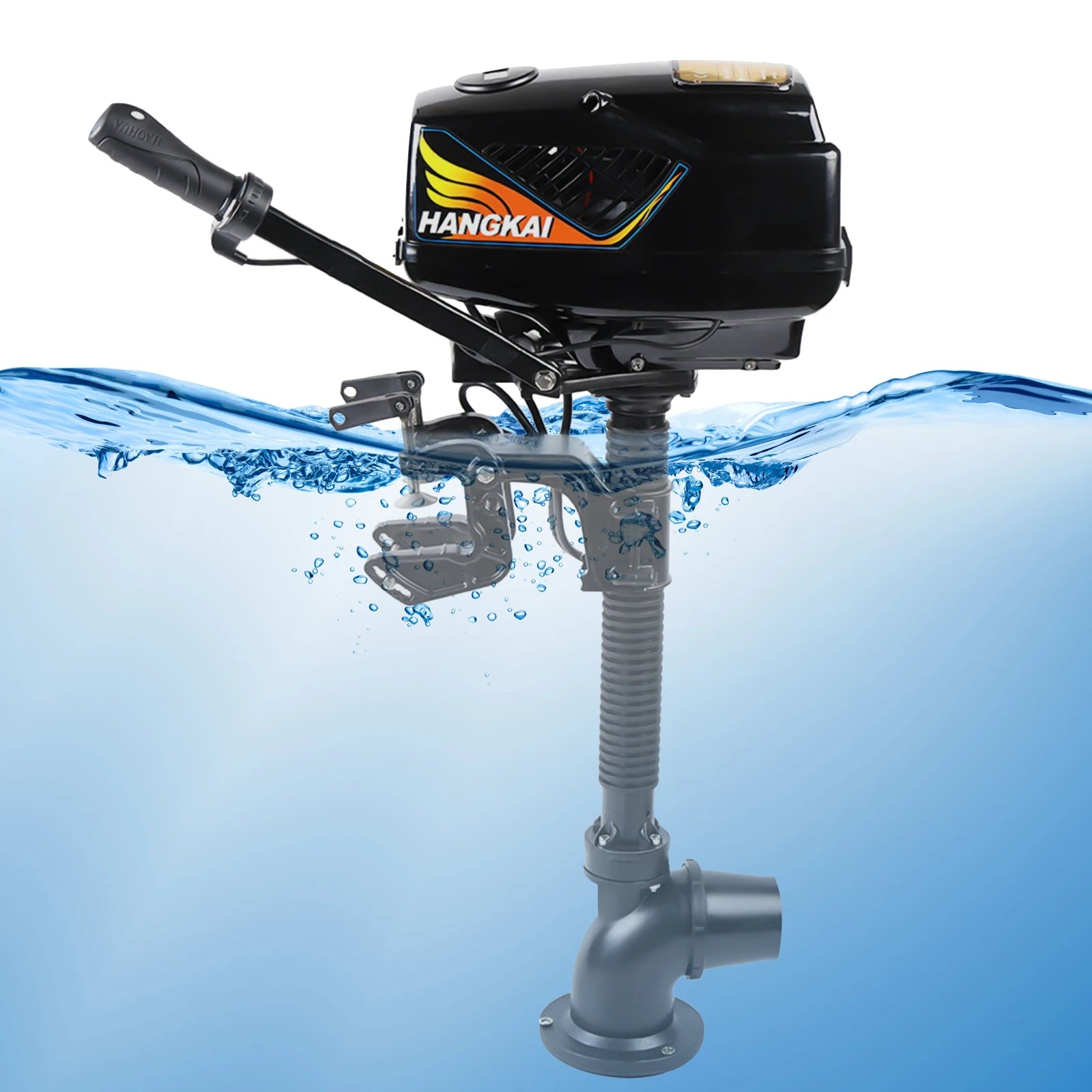 48V 1000W Electric Outboard Motor 1HP Brushless Boat Engine Jet Pump Short Shaft for Inflatable Fishing Boats