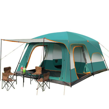 2-Bedroom Family Camping Tent – 5 to 8 Person Double Layer Cabin Tent, Rainproof
