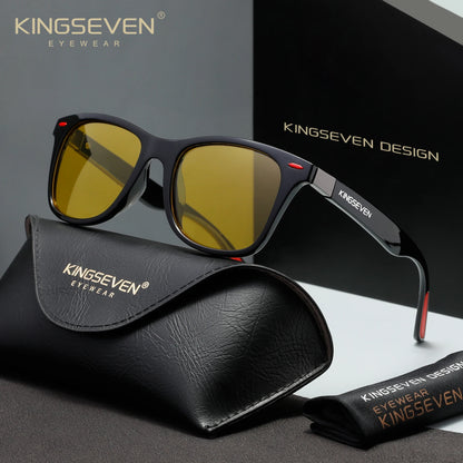 KINGSEVEN 7366 Polarized Sunglasses – Mirror, UV400, Square, Unisex