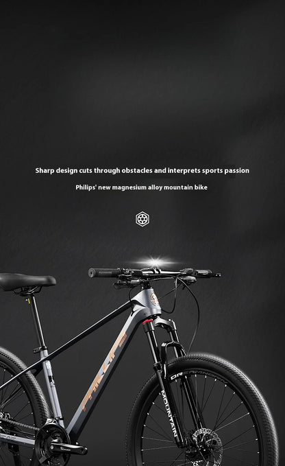 Magnesium Alloy26Inch mountain bike for adults men women, teenagers, and students33Speed Bike Disc Brake Shock Absorption