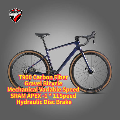 TWITTER Gravel Bike V1 – Wireless Electronic Groupset, Carbon Fiber Frame, Hydraulic Disc Brake