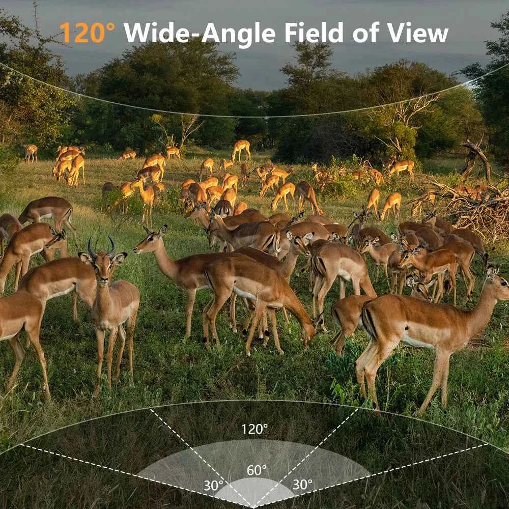 Fargarloo 60MP WiFi Trail Camera – 1296P HD, App Control, IP66 Waterproof, 32GB Included