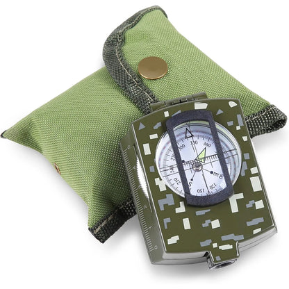 Metal Tactical Sighting Compass – Luminous, Waterproof &amp; Shockproof for Hiking, Hunting &amp; Survival