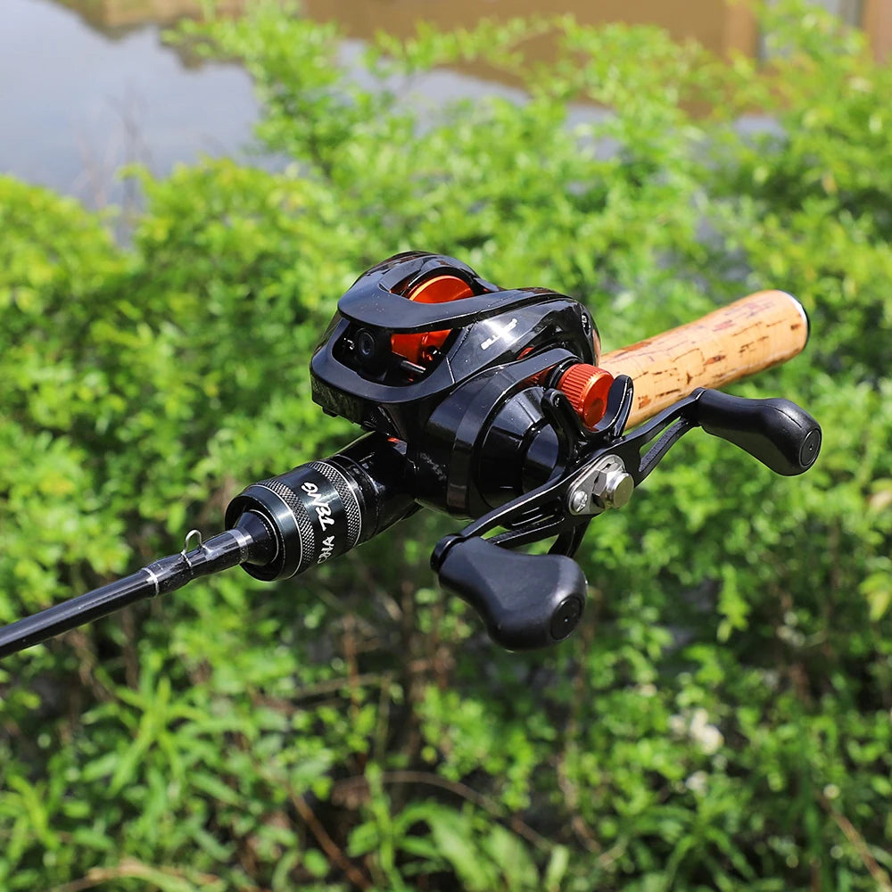 GLS Baitcasting Reel – 6.3:1 Gear Ratio 8KG Max Drag Metal Construction for Bass, Ocean &amp; Lake Fishing