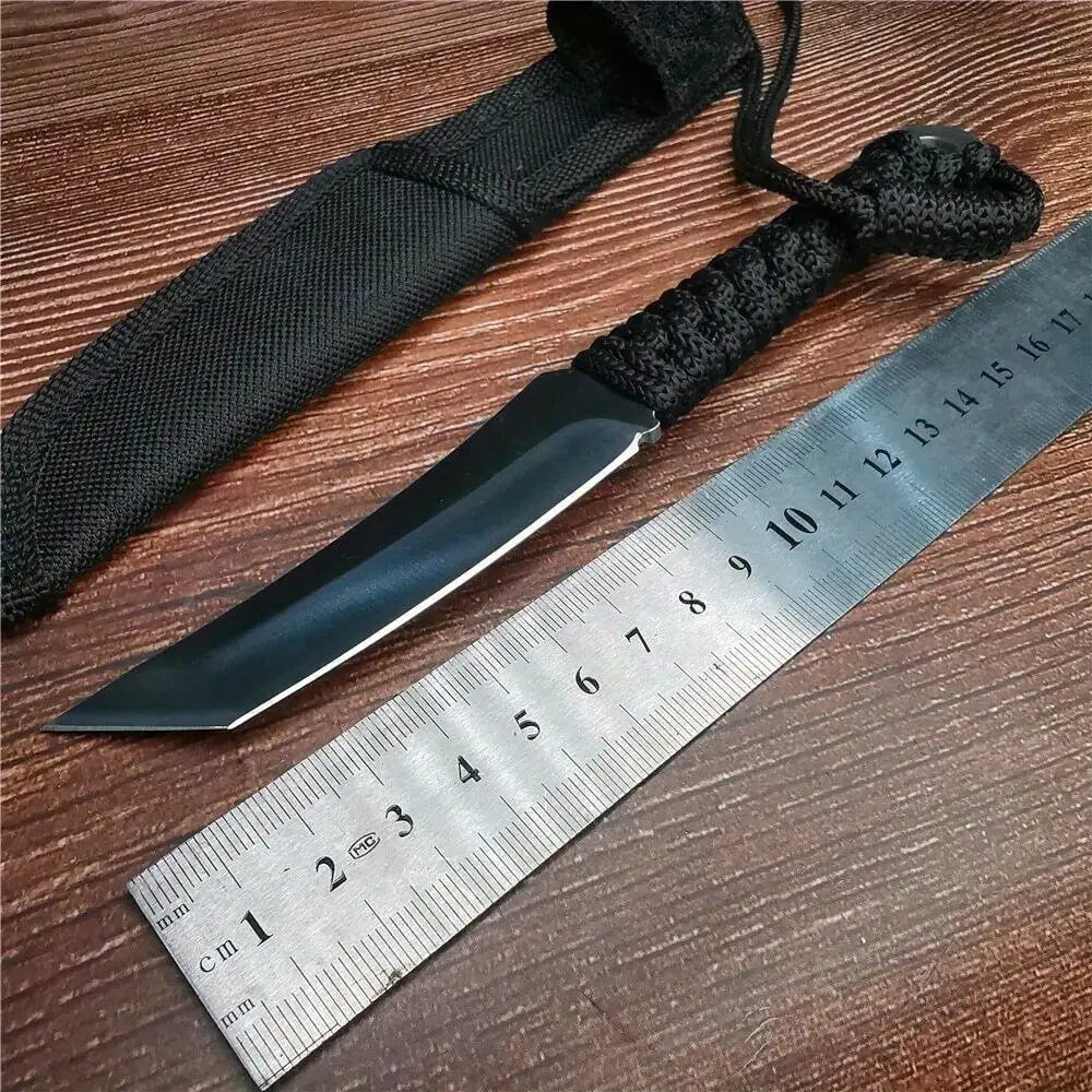 1 Piece Outdoor Wilderness Stainless Steel Hunting Knife,Cutting Tool,Portable Blade Survival Knife,Wilderness Camping Supplies