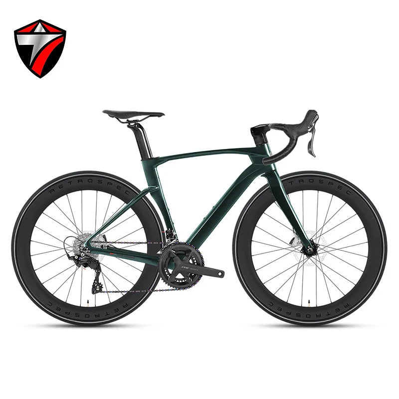 TWITTER New CYCLONE RS-24S shift+105 derailleur carbon road bike 4-pistons oil disc brake racing bicycle 700*28C for men womem