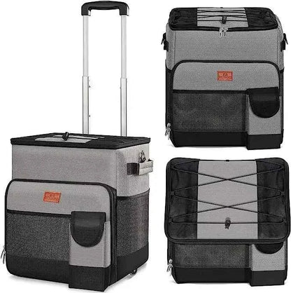43L Rolling Cooler Bag with Removable Wheels &amp; Handle – Insulated Portable Cooler for Camping, Beach &amp; Travel