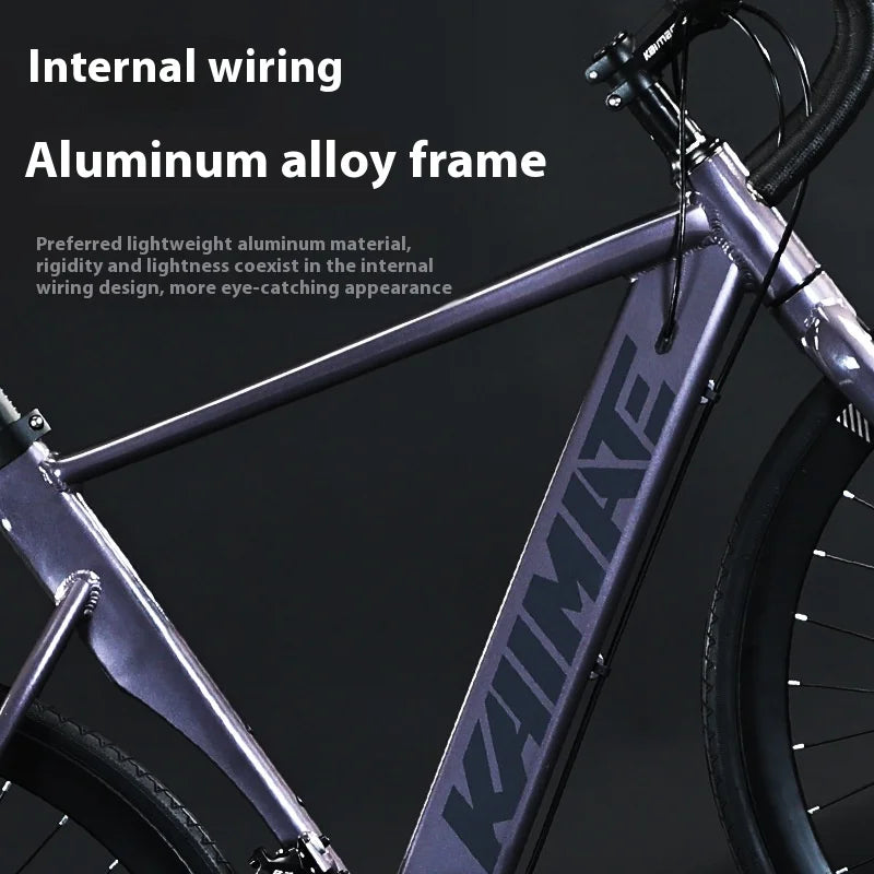 Aluminum Alloy Bent Handlebar Hidden Cable Road Bike Bicycle for Students and Teenagers