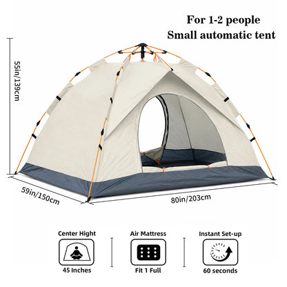 Automatic Pop-Up Camping Tent | 3-4 Person | Windproof &amp; Waterproof